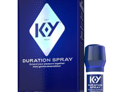 Duration Spray for Men, K-Y Male Genital Desensitizer Numbing Spray to Last Longer, 0.16 Fl Oz, 36 Sprays, Made with Lidocaine to Help Men Last Longer in Bed