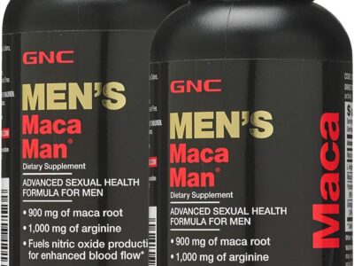 GNC Men's Maca Man, Twin Pack, 60 Caplets per Box, Fuels Nitric Oxide Production for Enhanced Blood Flow